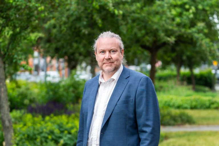 Man som represnterar lokalvård i region norr.